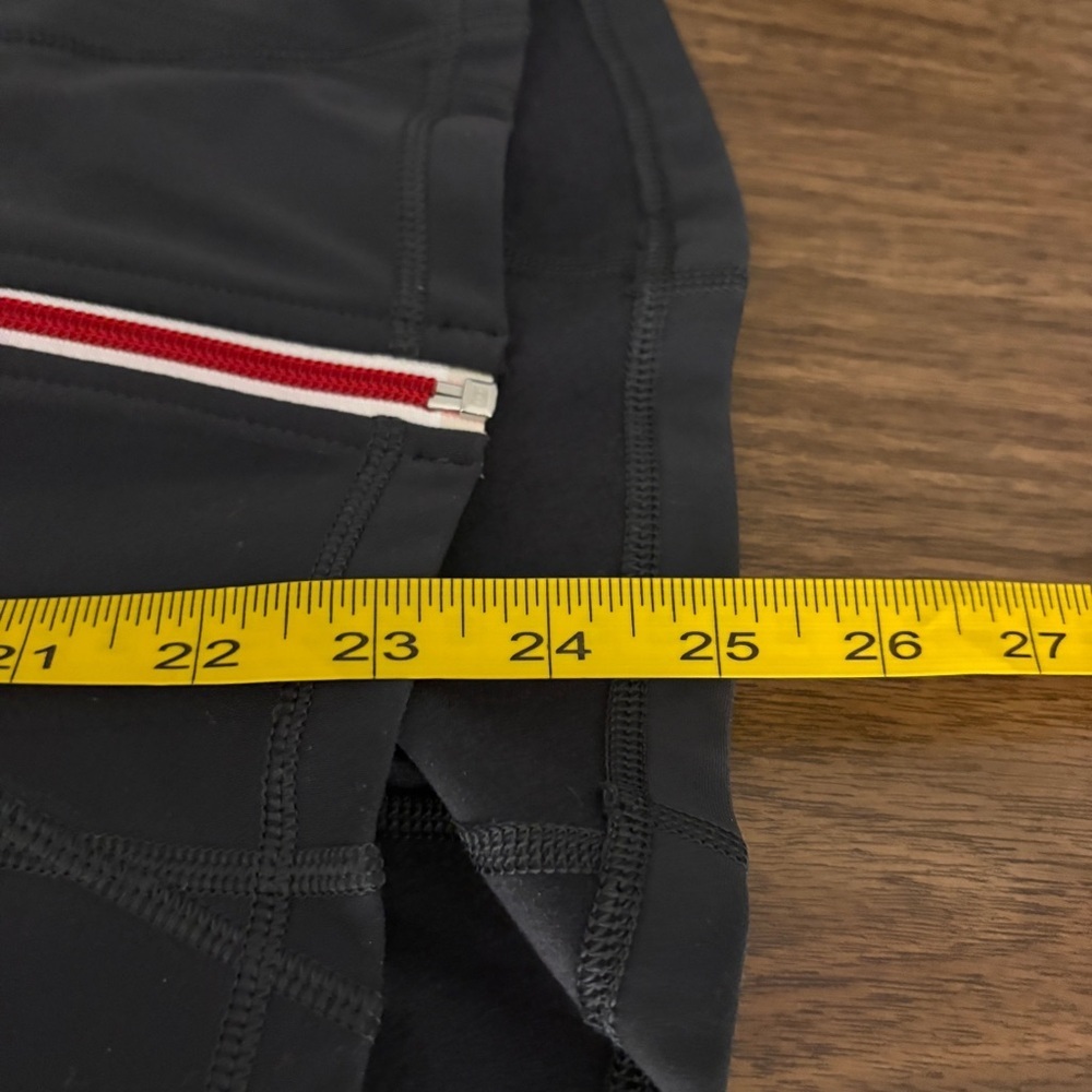 Lolë Women's Gray Full Zip Hooded Athletic Jacket Red Stripe S - Picture 9 of 10